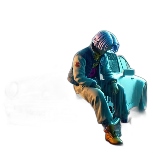 jacket, robot, mask, car transparent PNG cut-out