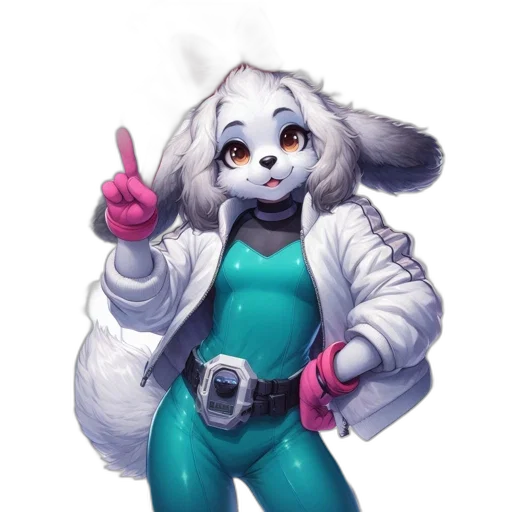 jacket, staff, robot, animal transparent PNG cut-out