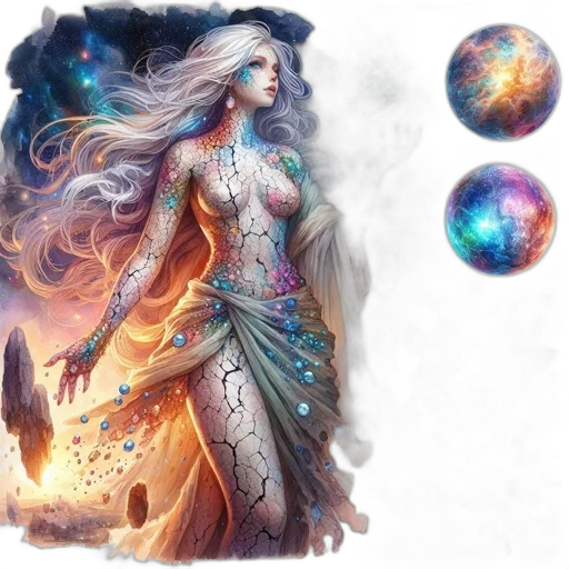 dress, fantasy art, concept art, comic book art transparent PNG cut-out