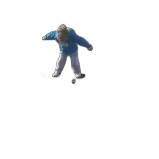 jacket, creature, shoes, staff transparent PNG cut-out
