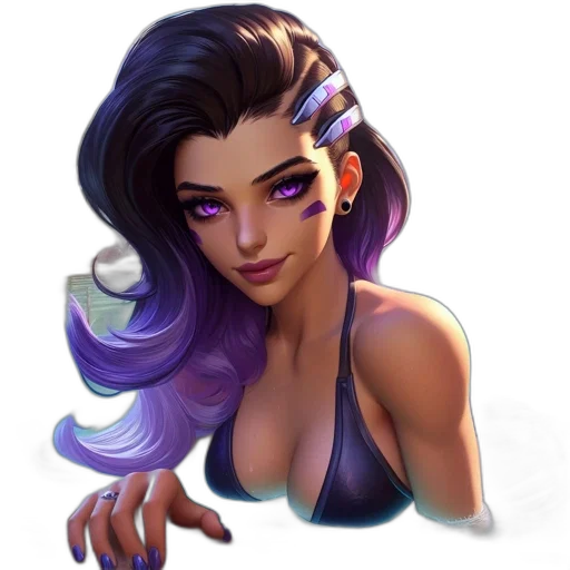 face, jewelry, staff, fantasy art transparent PNG cut-out