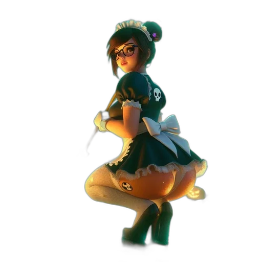 dress, staff, crown, weapon transparent PNG cut-out