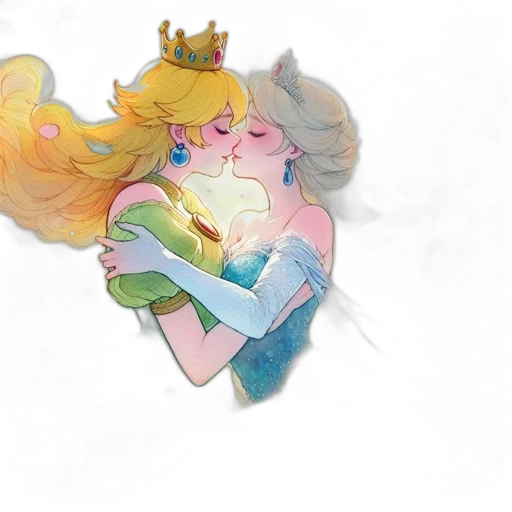 crown, watercolor, concept art, pixel art transparent PNG cut-out