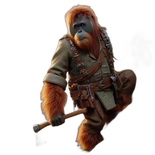 staff, animal, concept art, fantasy art transparent PNG cut-out