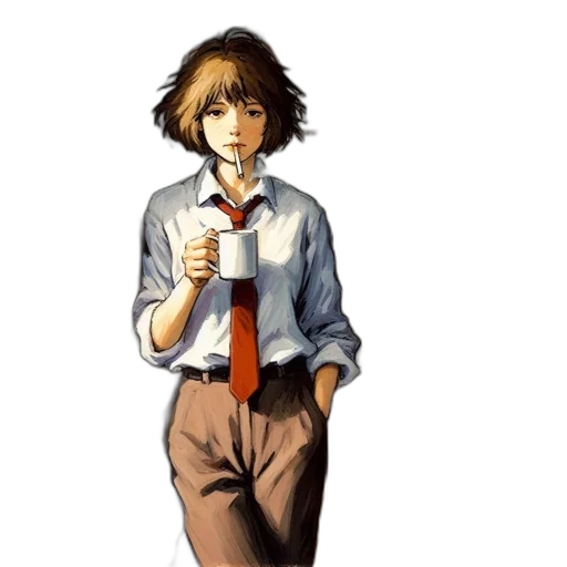 staff, umbrella, weapon, jacket transparent PNG cut-out