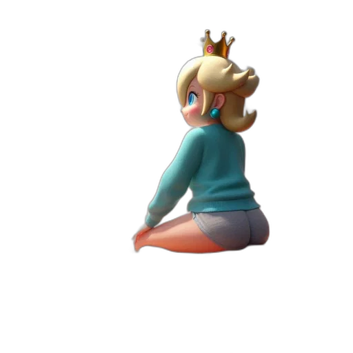 crown, dress, staff, creature transparent PNG cut-out