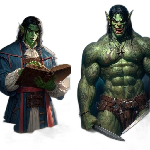 fantasy art, concept art, comic book art, 3d render transparent PNG cut-out