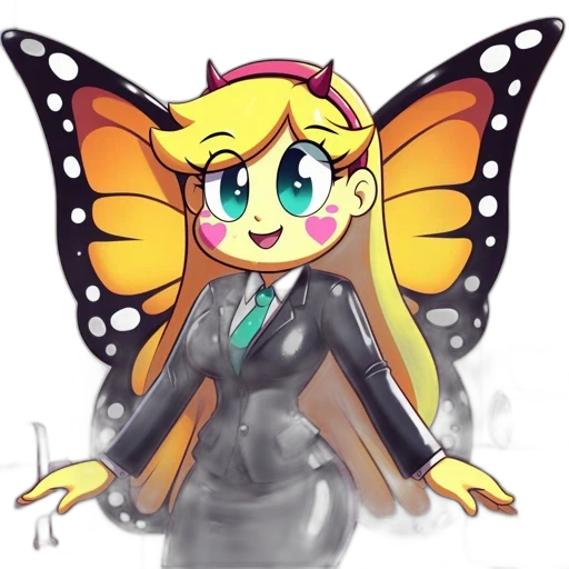 dress, staff, creature, crown transparent PNG cut-out