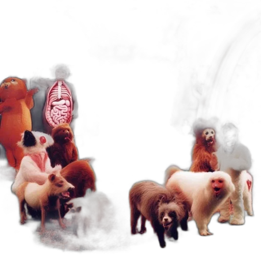 animal, creature, concept art, photorealistic transparent PNG cut-out