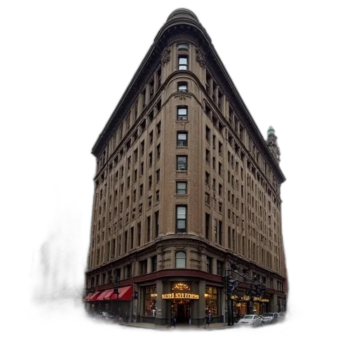 building, photorealistic, 3d render, concept art transparent PNG cut-out