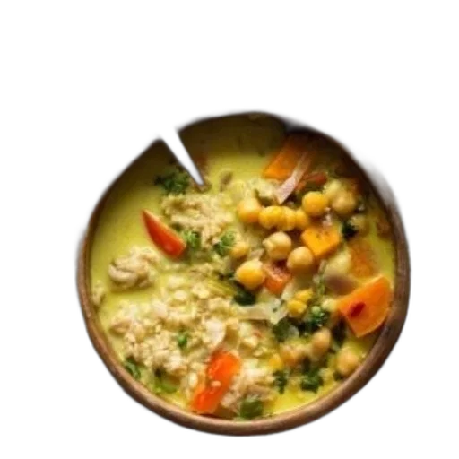 food, photorealistic, green, bowl transparent PNG cut-out