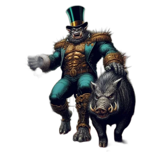 animal, concept art, fantasy art, comic book art transparent PNG cut-out