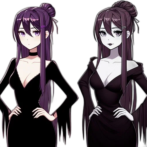 dress, anime, concept art, pixel art transparent PNG cut-out