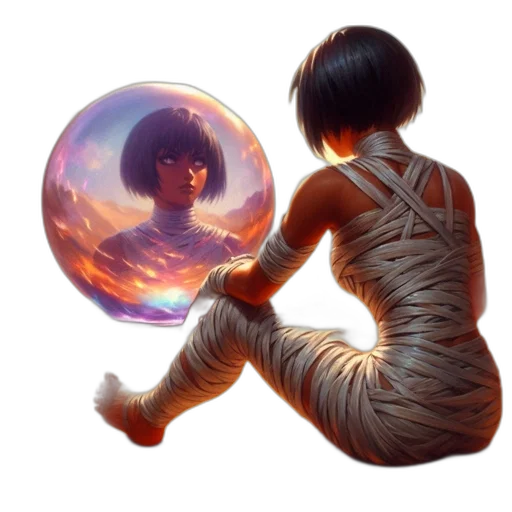concept art, fantasy art, photorealistic, pixel art transparent PNG cut-out