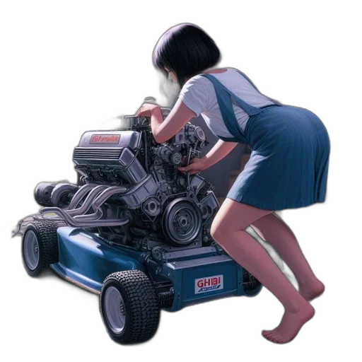 robot, car, dress, weapon transparent PNG cut-out