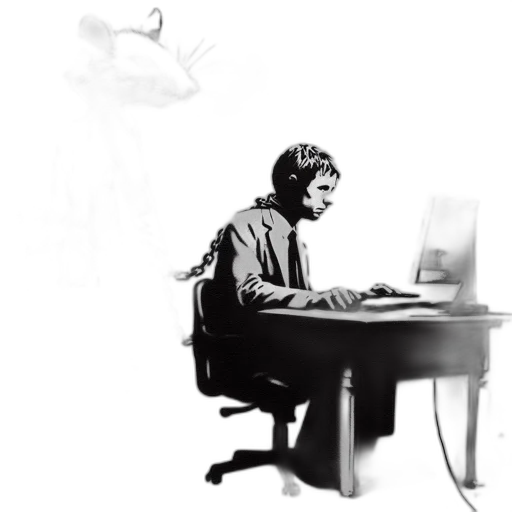 staff, jacket, robot, face transparent PNG cut-out