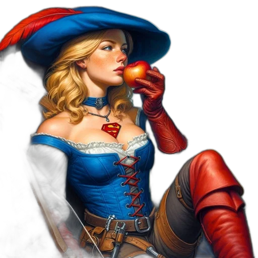 dress, fantasy art, comic book art, concept art transparent PNG cut-out