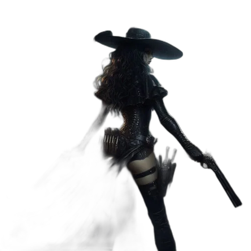 staff, weapon, hat, hair transparent PNG cut-out