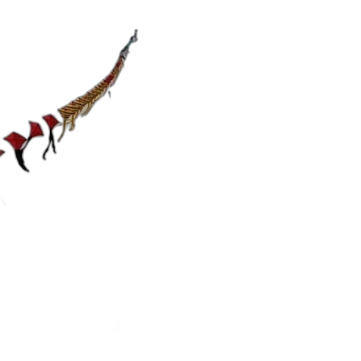 dragon, staff, sword, weapon transparent PNG cut-out