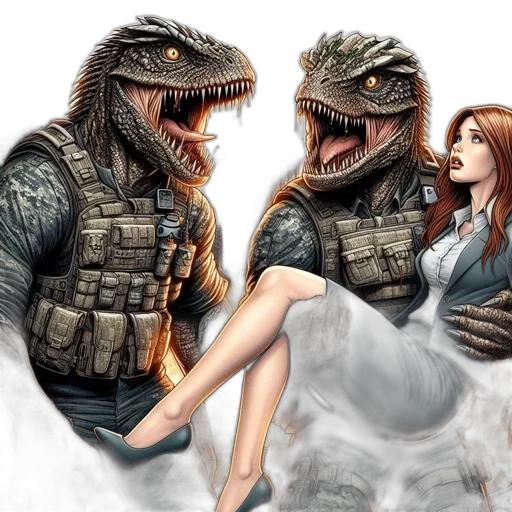 concept art, fantasy art, comic book art, photorealistic transparent PNG cut-out