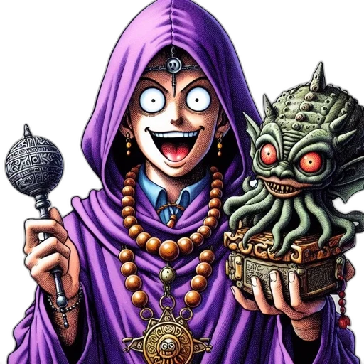 mask, staff, jewelry, creature transparent PNG cut-out