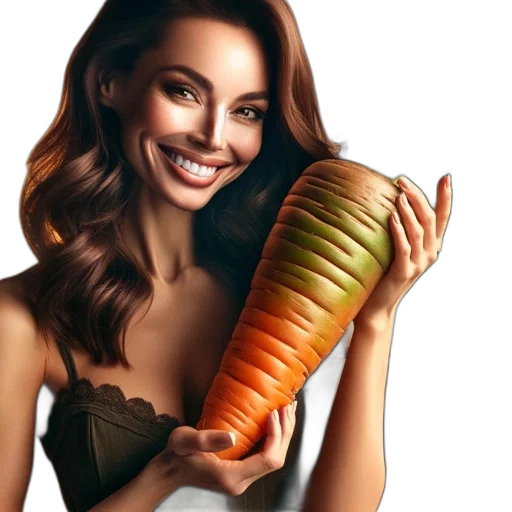 food, hair, jewelry, photorealistic transparent PNG cut-out