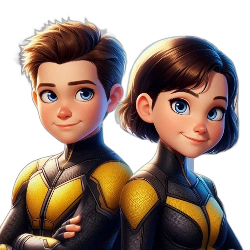 comic book art, cartoon, concept art, 3d render transparent PNG cut-out