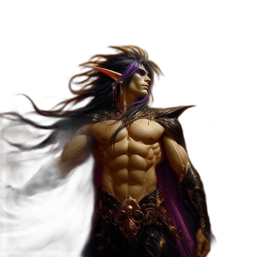 fantasy art, concept art, 3d render, photorealistic transparent PNG cut-out