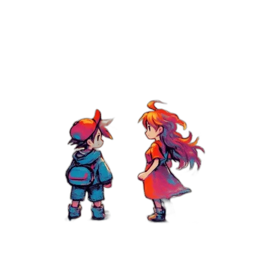 staff, pixel art, concept art, watercolor transparent PNG cut-out