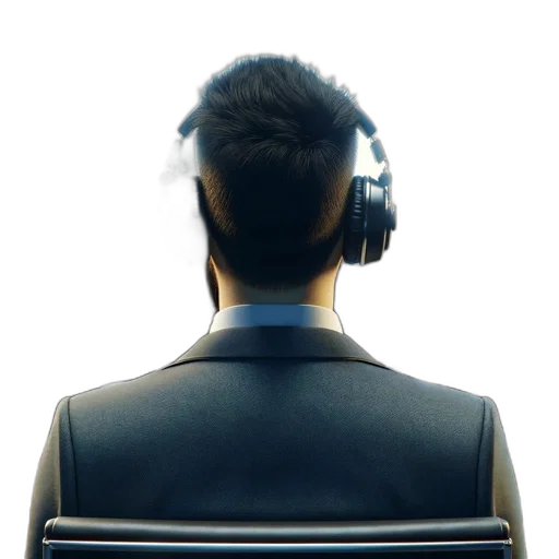 jacket, staff, robot, face transparent PNG cut-out