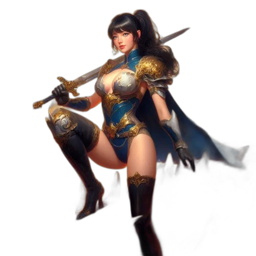 sword, weapon, staff, fantasy art transparent PNG cut-out