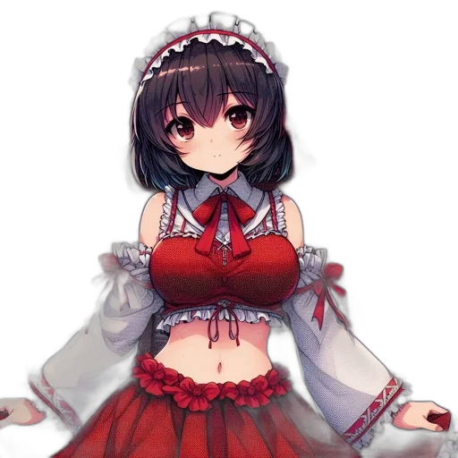 dress, robot, flower, crown transparent PNG cut-out