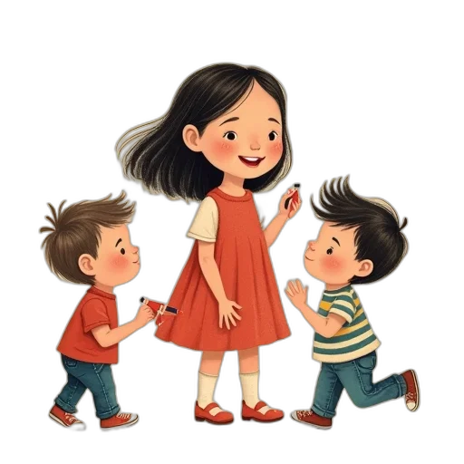 watercolor, concept art, red, smart transparent PNG cut-out