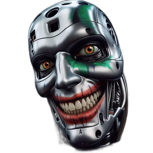robot, mask, face, concept art transparent PNG cut-out