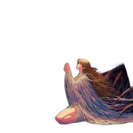 hair, creature, dress, animal transparent PNG cut-out