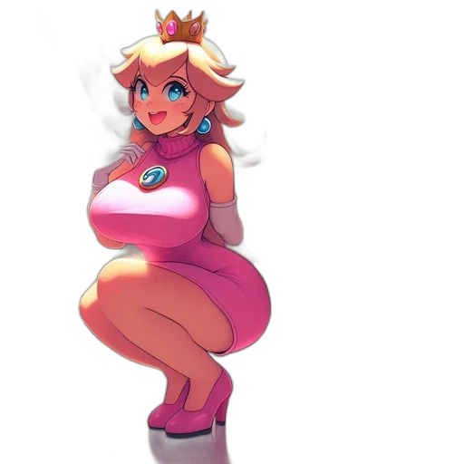 dress, crown, staff, weapon transparent PNG cut-out