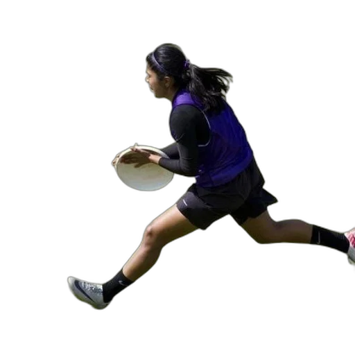 female, athlete, purple, black transparent PNG cut-out