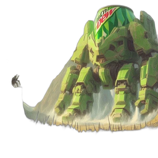 creature, robot, dragon, bottle transparent PNG cut-out