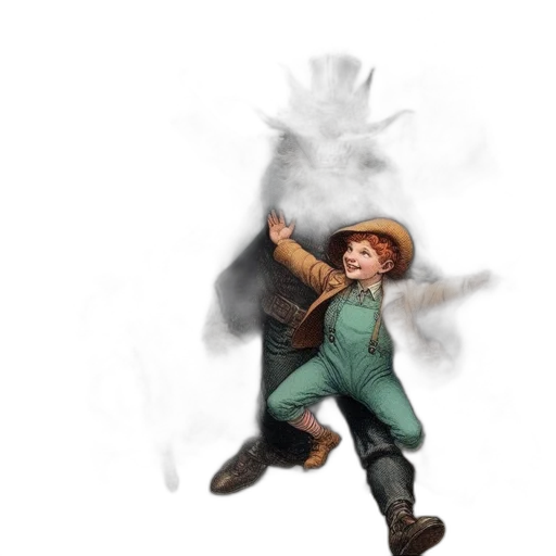hat, staff, weapon, jacket transparent PNG cut-out