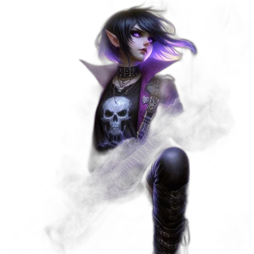 fantasy art, concept art, comic book art, cyberpunk transparent PNG cut-out