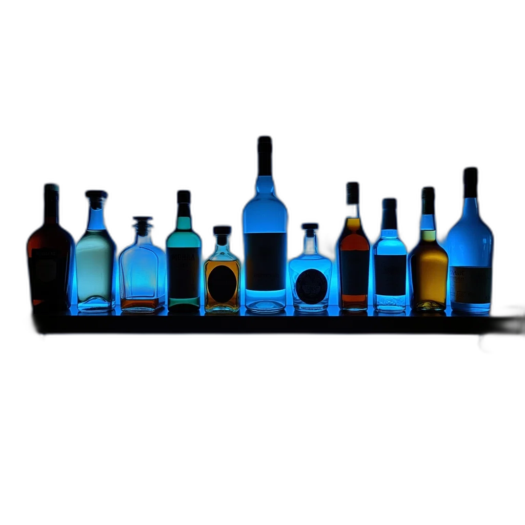 bottle, crown, 3d render, photorealistic transparent PNG cut-out