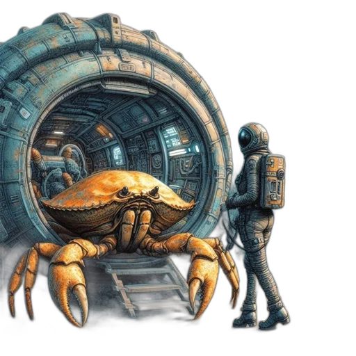 robot, creature, weapon, concept art transparent PNG cut-out
