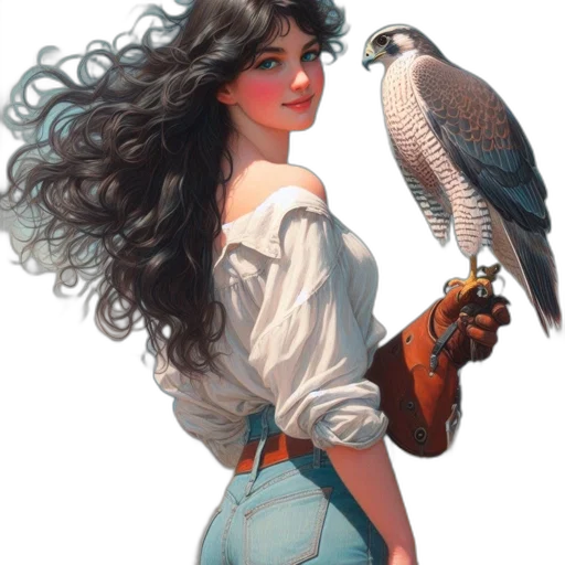 fantasy art, oil painting, photorealistic, concept art transparent PNG cut-out