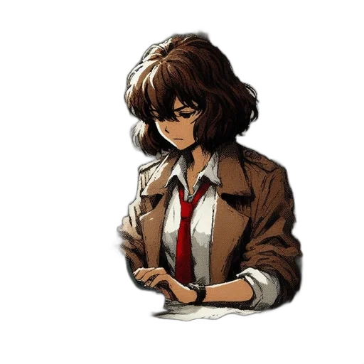 jacket, staff, face, weapon transparent PNG cut-out