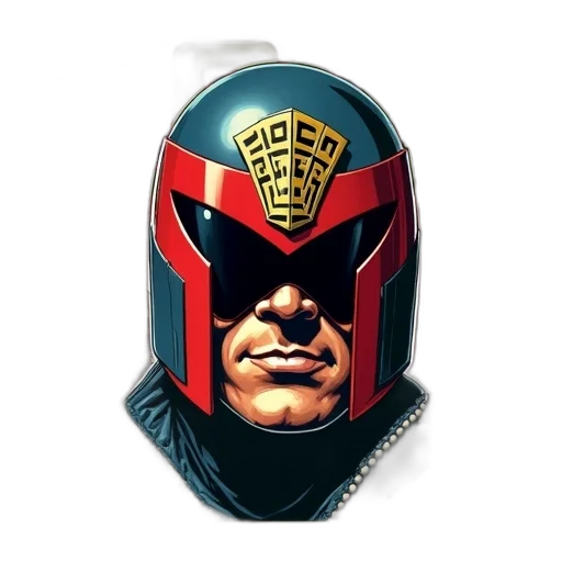 mask, face, robot, comic book art transparent PNG cut-out