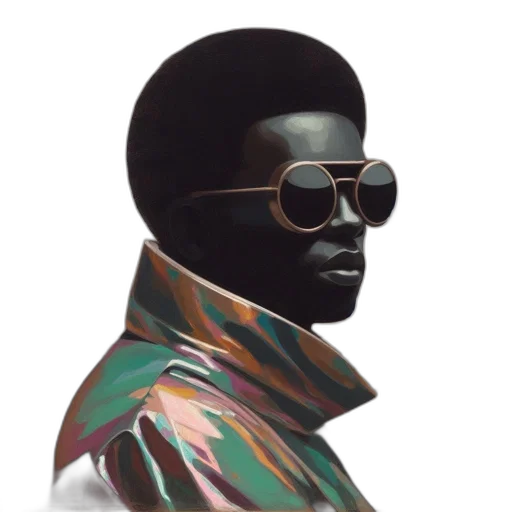 jacket, face, hair, photorealistic transparent PNG cut-out