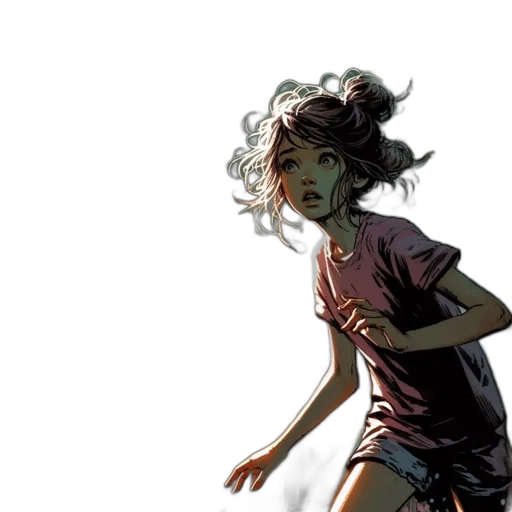 comic book art, concept art, fantasy art, photorealistic transparent PNG cut-out