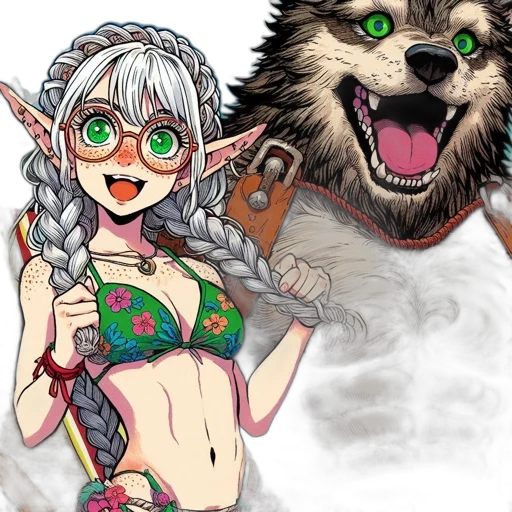 creature, dragon, animal, staff transparent PNG cut-out