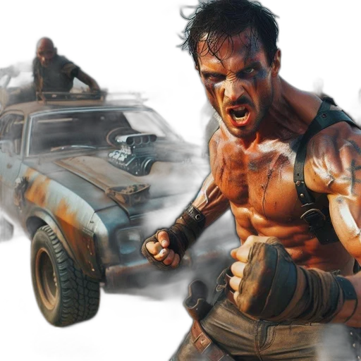 concept art, comic book art, photorealistic, fantasy art transparent PNG cut-out