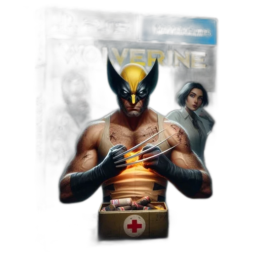 mask, comic book art, concept art, 3d render transparent PNG cut-out
